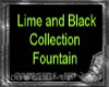 Lime and Black Fountain