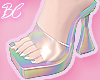♥Babe Iridescent heels