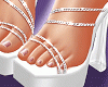 Ines white heels
