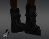 black winter snow boots