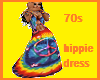 70s Hippie Groovy Dress