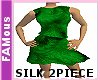 [FAM] Silk 2Piece Green