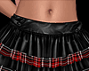 Latex Tartan Frill Skirt