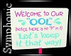 "OOL" Pool Sign