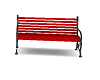 Red Park Bench