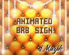 Animated BRB Head Sign