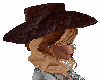 Cowboy Hat with Hair F 1