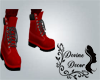 red fall boots