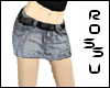 Gray Short Skirt w/belt