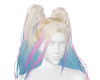 Pastel Dipped Ponytails