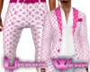 LV Pink Kisses Pants M