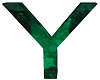 Letter Y in green