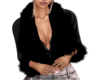 leather jacket fur black
