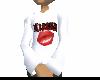 kisses hoody white