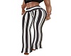 RL BlkWht Striped Flare