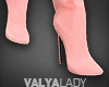 V| Qoay Pink OTK Boots