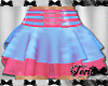 Pink Blue Sheer Skirt