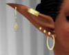 Gold Elf Earrings