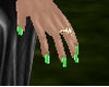 UÑAS VERDES  PERFECTAS