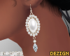 D. White Couture Earings