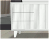 White Fluted Console