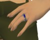 blue skull ring for her