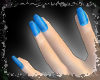 Blue Glimmer Nails