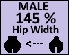 Hip Scaler 145% Male