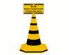 Traffic Cone w/ Sign