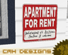 |OLO| Apt For Rent Sign