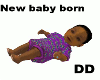 New born baby animated