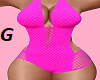 ~G Fishnet Bikini Pink