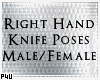 -P- R-Hand Knife Poses