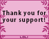 L♥ Support Sticker