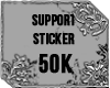 X+ Support sticker 50k