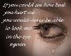 Look in eye sticker
