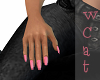 C! Pink hot nails.
