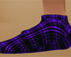 Purple Sock Plaid flat F