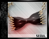 `SPIKED PVC Bow | Gold