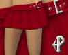 Buckle Skirt Red