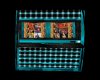 50's blk and teal radio 