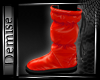 [D]Boots|Latex|Red