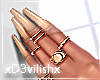 ✘Nude Nails+Rings