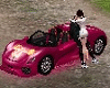 NK  SEXY PINK CARS POSES
