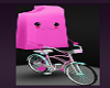 Popsicle ridding a bike