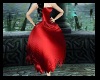 Red Satin Ball Gown
