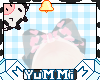 His Baby Bear White Bow