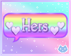 Hers Bubble Sign