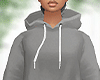 Grey Crop Hoodie