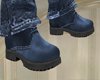 Cute men blue boots